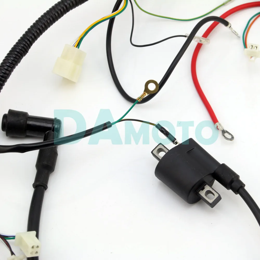 Полный Жгут проводов ткацкий станок катушка зажигания CDI D8EA для 150cc 200cc 250cc 300cc Zongshen