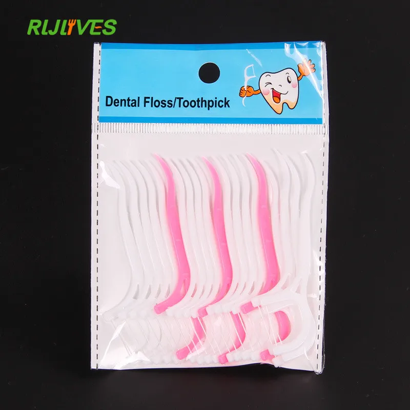 25pcs/pack Toothpick Dental Floss Oral Care Toothpicks Interdental Brush Disposable Teeth Cleaning Plastic Tooth Picks | Дом и сад