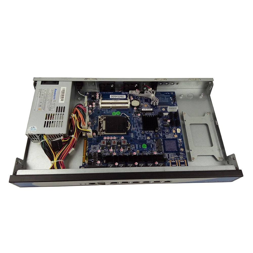 Minisys 1U сетевой сервер брандмауэр устройство с Intel i3 3220 двухъядерный 6 Lan Pfsense мягкий маршрутизатор Поддержка 2 GBE оптический порт