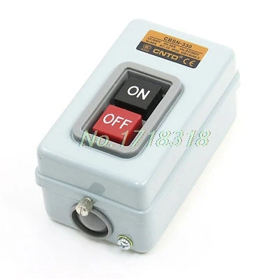 

CBSN-330 ON/OFF 2 Positions 3P Self-Locking Pushbutton Switch AC 380V 30A 3.7KW