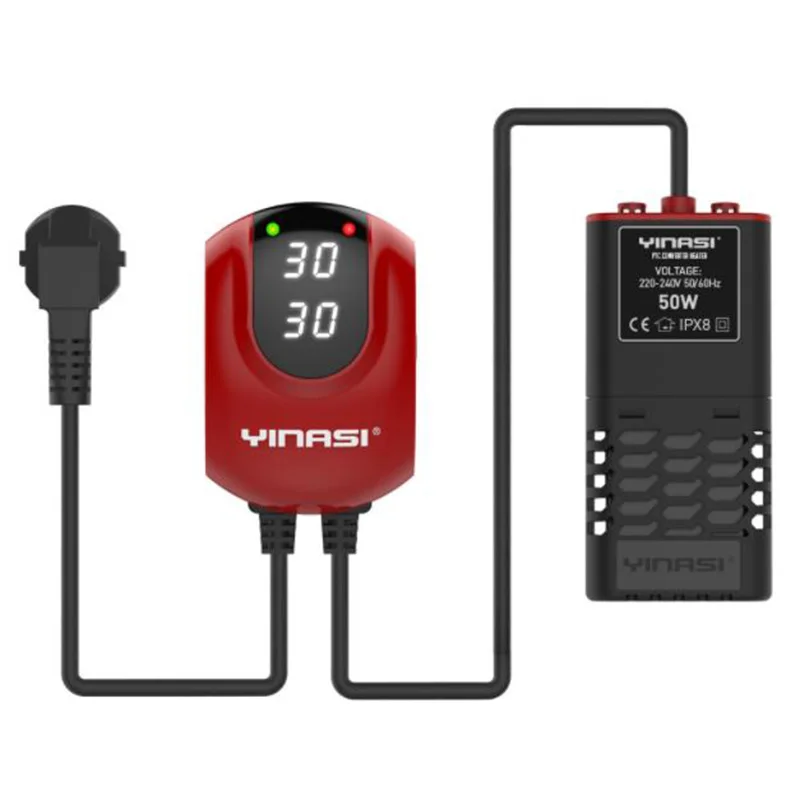 

Black 2.5m Waterproof Aquarium Submersible Accessories Digital Water Thermostat Kit Accuracy Heater Replacement