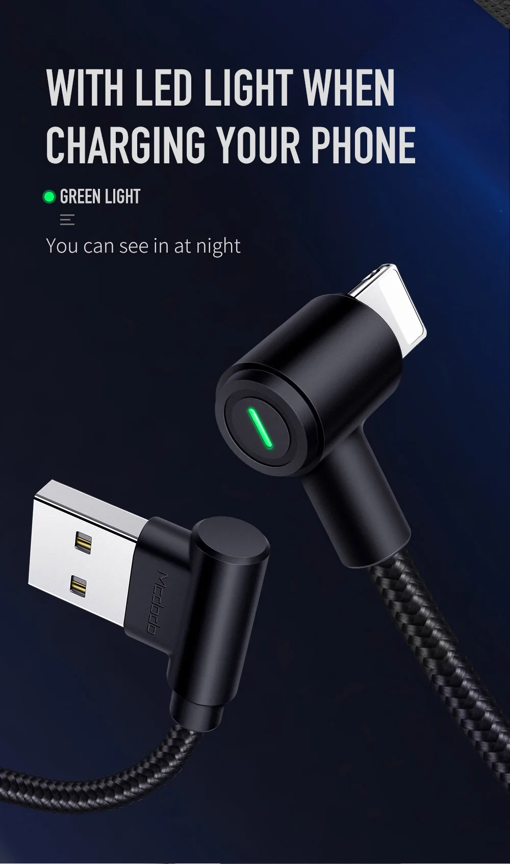 Mcdodo USB кабель 2A для iPhone светильник ning XS MAX XR X 8 7 6 5 6s plus Кабель для быстрой зарядки телефон светодиодный светильник кабель для зарядки данных