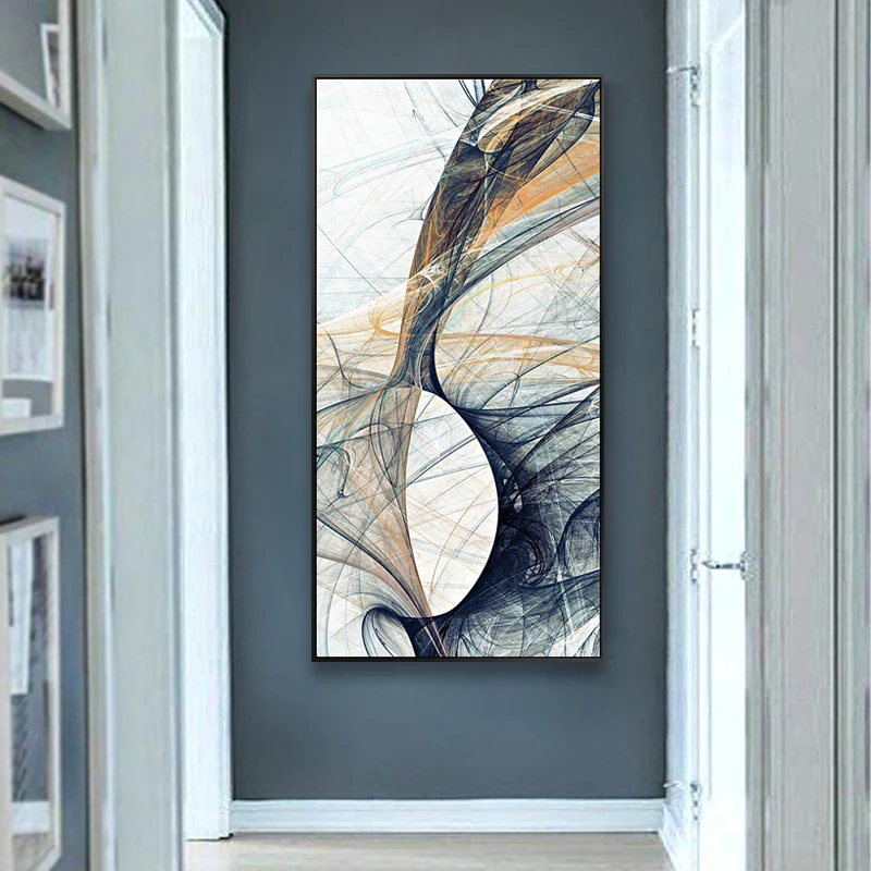 

EECAMAIL 5D Art Abstract Diamond Painting Full Drill Simple Modern Living Room Hallway Entrance Vertical Version 2018 New