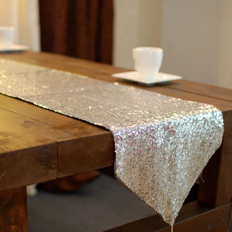 

Fashion Sequins Table Runner Wedding Decor Table Runners Modern Runners For Birthday Party Table Cover caminos de mesa moderna