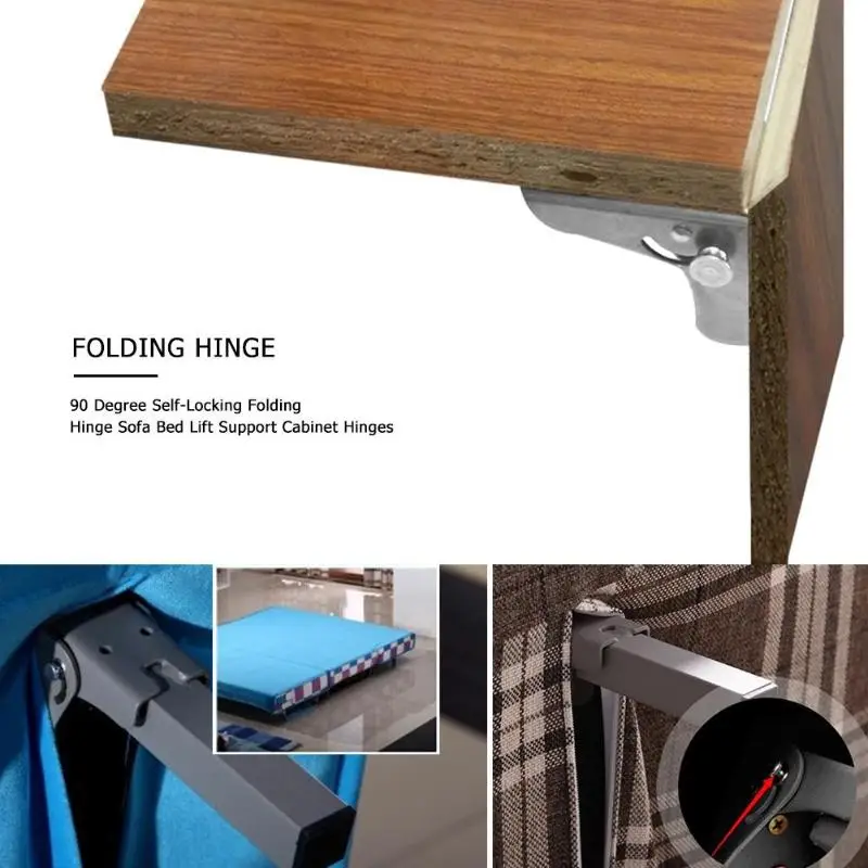 90 градусов самоблокирующийся складной шарнир обеденный стол Лифт Поддержка соединения шкафа дверные петли мебельная фурнитура Аксессуары