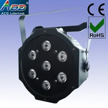 7*10 Вт 4в1 rgba черный цвет пластиковый домик led сценический эффект мини-прожектор PAR light 10 шт./flycase