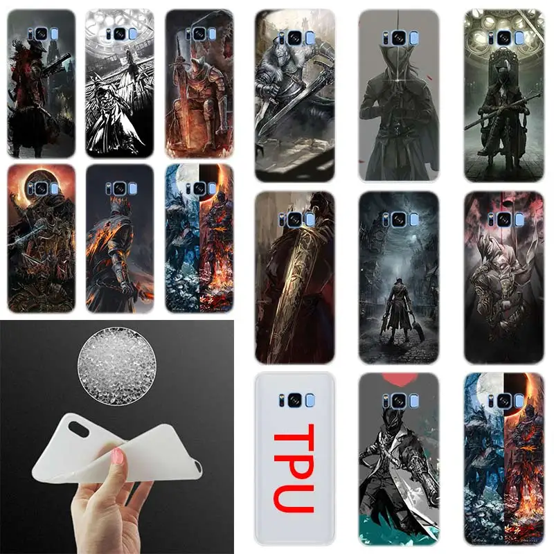 

bloodborne dark souls fan art Silicone Case For Samsung Galaxy S10 S8 S9 Plus S7 S6Edge S5 Note 10 8 9 Pro Phone S10E S8 S7 S6