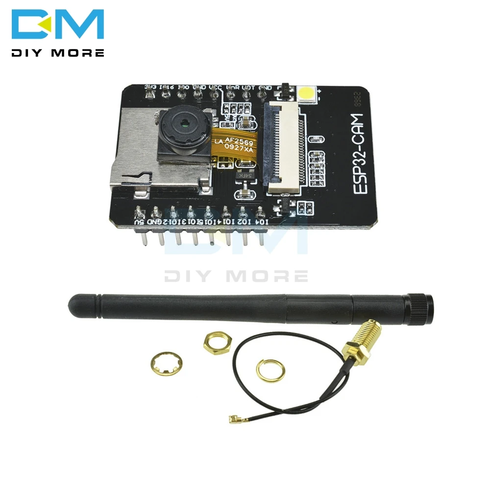 OV2640 ESP32-CAM Bluetooth Module Camera Development Board ESP32 OV7670+2.4G Wireless SMA Antenna NRF24L01 2dB Gain+PA CC2500