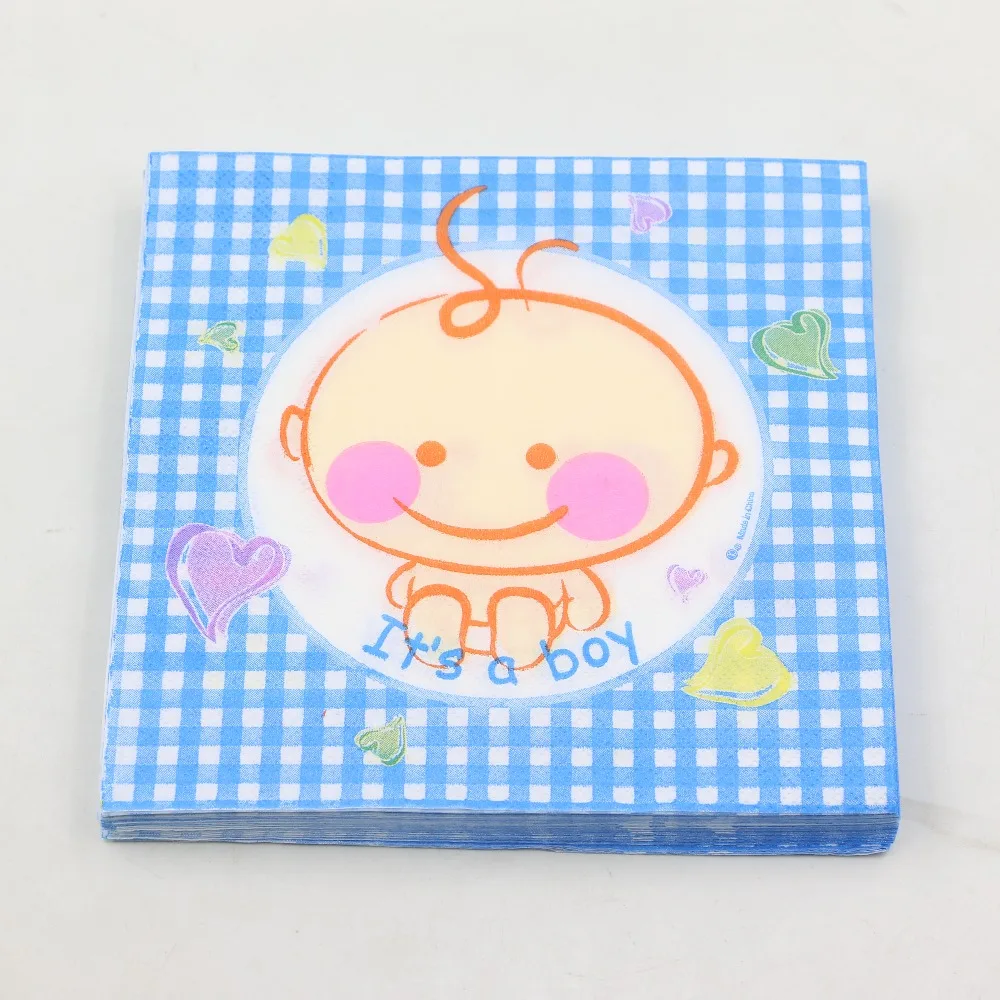 20pc/pack Party Paper Napkin Kids Favor Theme Boy Birthday Party Napkin
