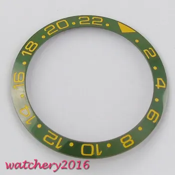 

38mm new high quality insert watch green ceramic bezel men's watch bezel
