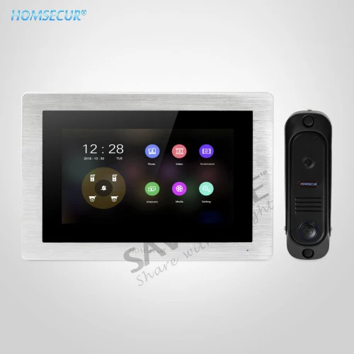 

HOMSECUR 7" Wired AHD Video&Audio Home Intercom Support Digital Frame for Apartment BC041HD-B+BM714HD-S