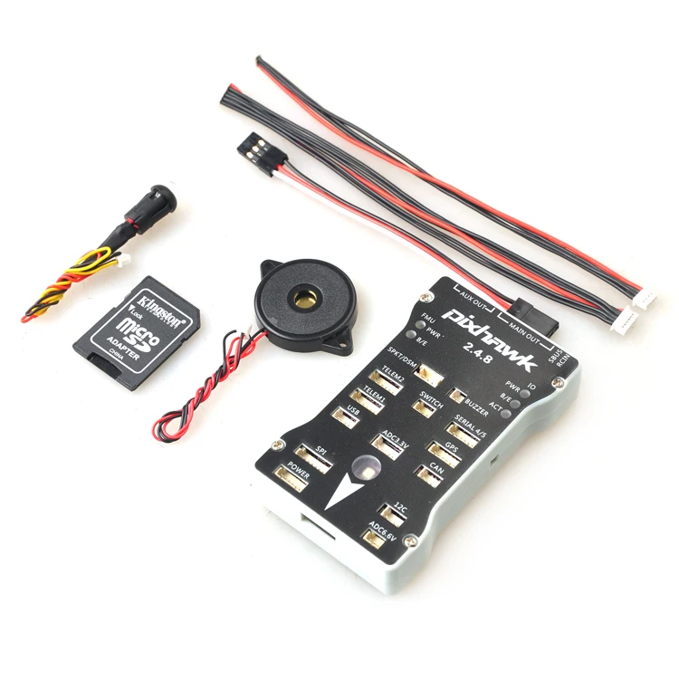 

Pixhawk PX4 Autopilot fc PIX 2.4.8 Flight Controller 32 Bit ARM PX4FMU PX4IO Combo with Safety Switch & Buzzer for FPV UAV Drone