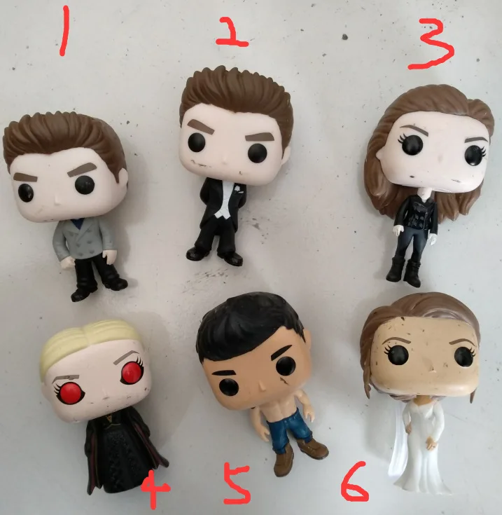 Funko POP d'occasion la Saga du crépuscule-Edward Bella Jacob Jane figurine en vinyle modèle à collectionner jouet pas cher sans boîte