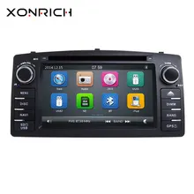 Xonrich 2 Din dvd-плеер автомобиля для Toyota Corolla E120 BYD F3 2000 2005 2006GPS радио мультимедиа головное устройство стерео навигация аудио
