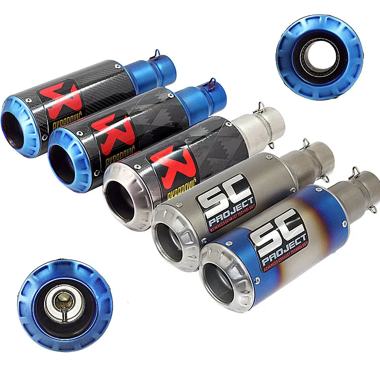 Buy 51mm refit akrapovic Motorcycle Muffler Exhaust pipe S1000RR TMAX 530