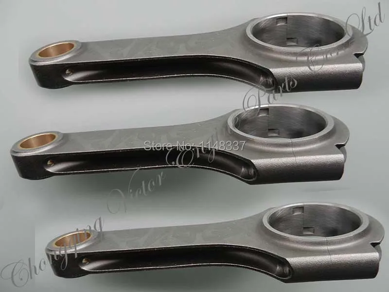 

H-beam forged connecting rod with bolts for BMW E36 328i M52B28