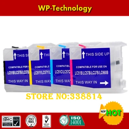 

Empty Refill cartridge suit for LC51 LC37 LC960 LC970 LC57 LC1000,suit for Brother DCP-130C 135C 150C 155C 330C etc
