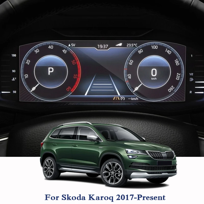 Стеклянная Защитная пленка для Skoda Karoq 2017 года экрана gps навигации приборной