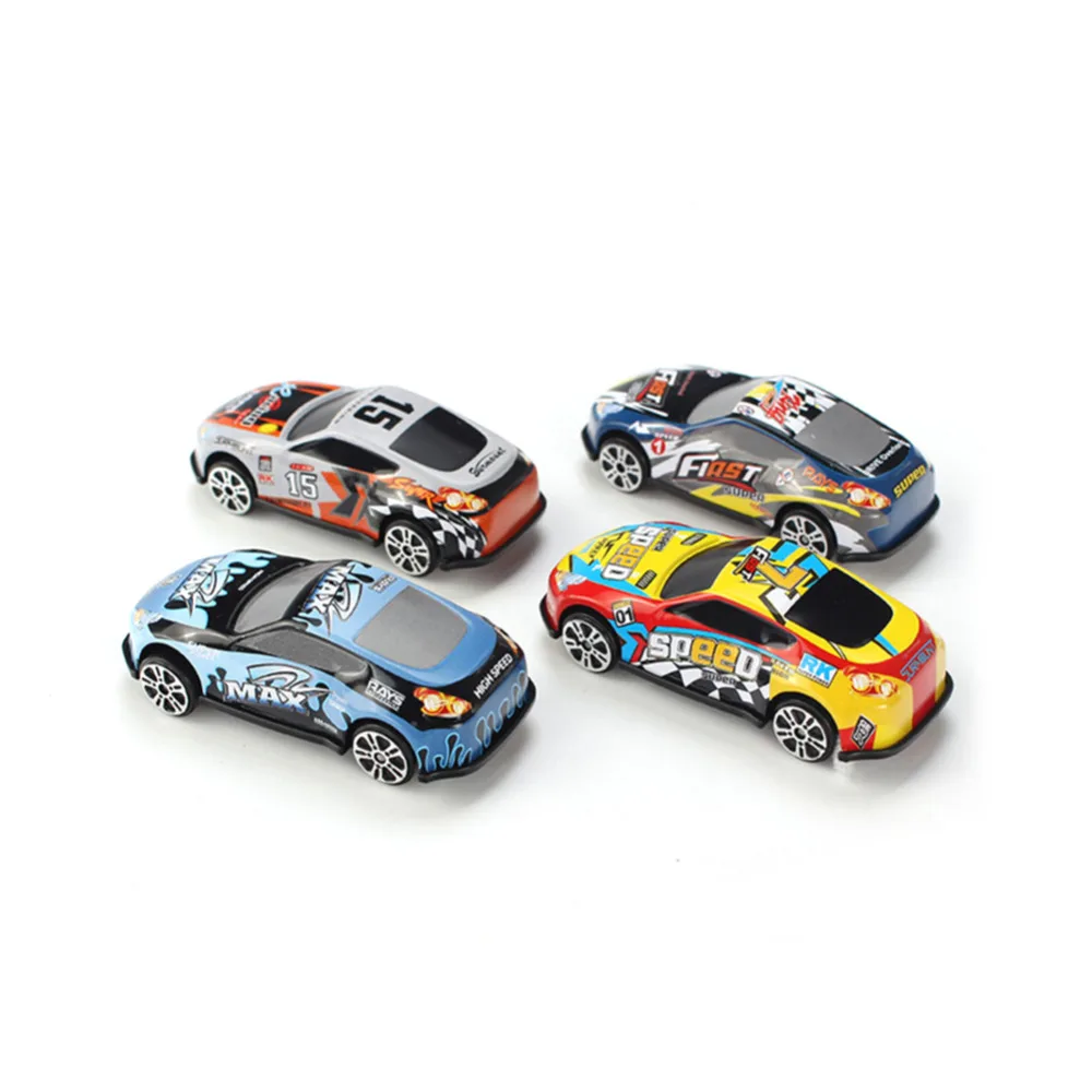 6 Pcs/set Hot Cartoon Mini Pull Back Car Toy Mold Alloy Cars Vehicles Diecast Children Pocket Toys Model Nursery gift 2019 New