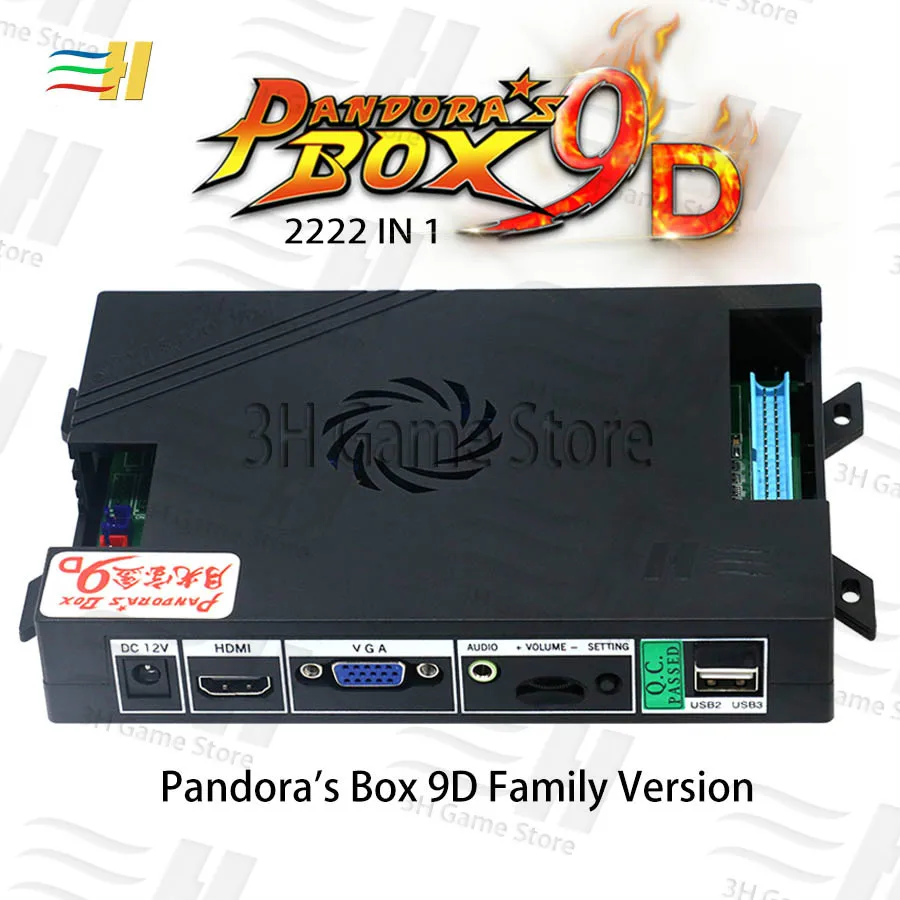 Pandora Box 9d 2222 in 1 family version HDMI VGA output HD 720P For Pandora's box console arcade cabinet pandora box 5s 6s 7s 8s Pandora Box 9d 2222 in 1 family version HDMI VGA output HD 720P For Pandora's box console arcade cabinet pandora box 5s 6s 7s 8s