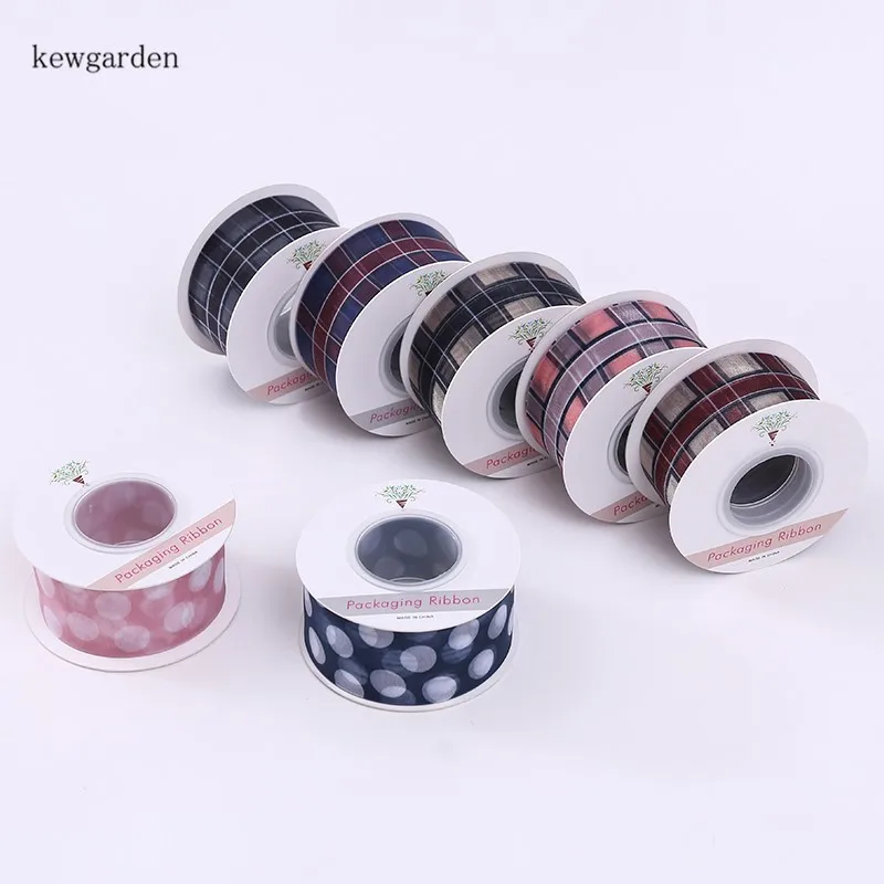 Kewgarden клетчатые аксессуары для рукоделия банты волос атласные ленты 1 5 дюйма 38 мм