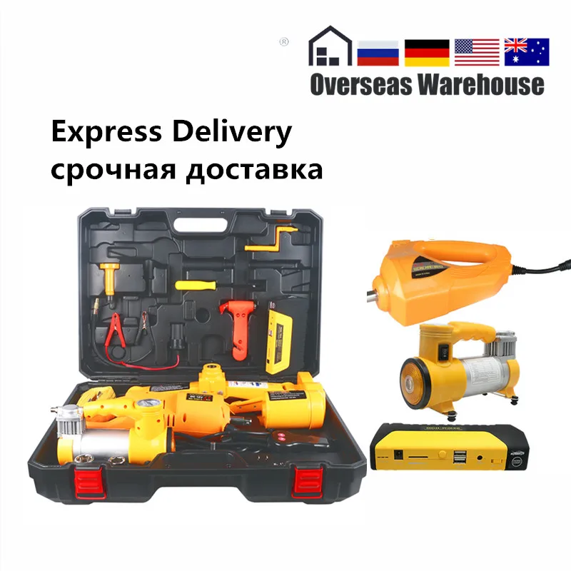 

Car Electric Scissor Jack Screw Jacks 3 Ton Impact Wrench Emergency Battery 12v Lifting Repair Tool Auto Roadside Tire Change
