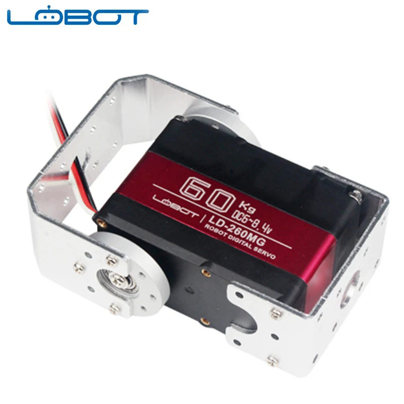 

LOBOT LD-260MG 180° 60KG Large Torque Metal Gear Digital Servo For RC Robot Drone Quadcopter Spare Parts DIY Accs