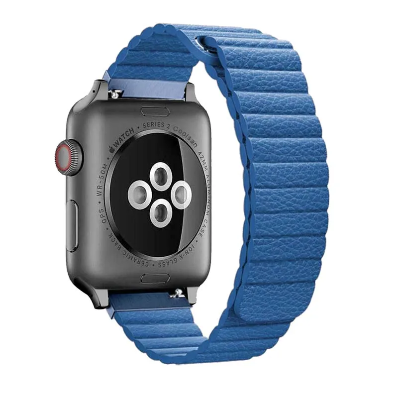 Кожаный ремешок для Apple Watch наручных часов 42 мм 44 Iwatch 5 4 3 2 40 38 спортивный браслет