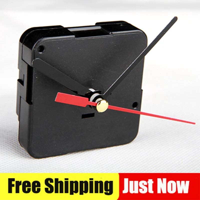 

Free Shipping 4pcs/Lot Cheap High Quality Step Clock Movement Machine,DIY Quart Wall Clock Movement Shafts 9MM Free Metal Hands