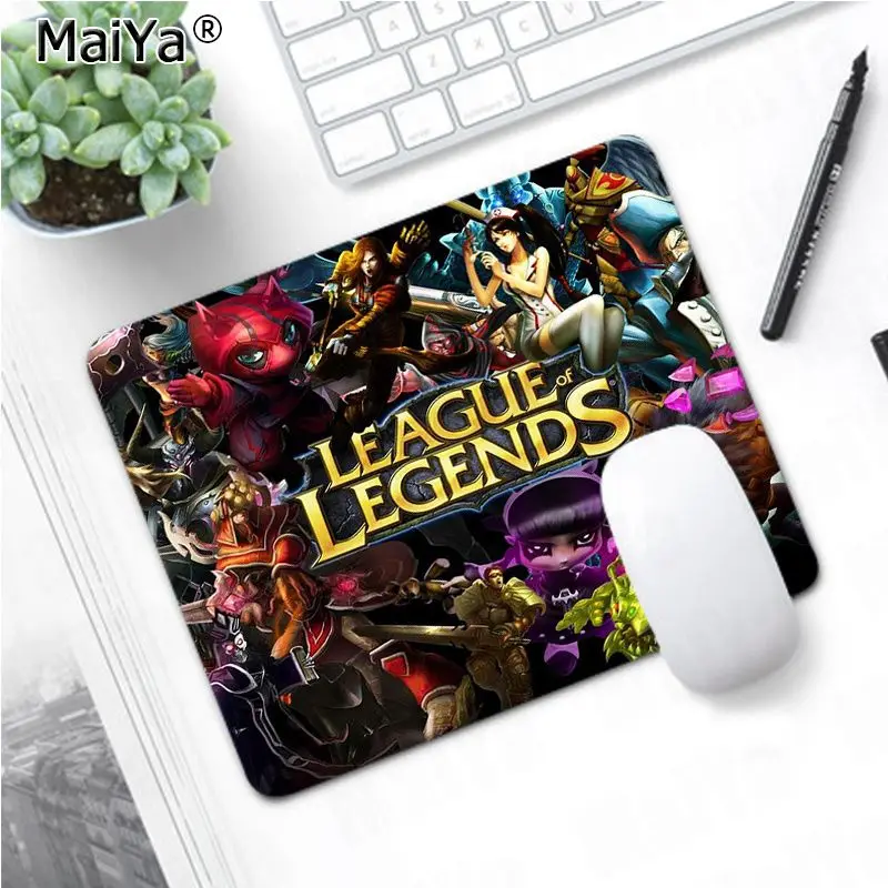 Maiya Лидер продаж игра Лига Легенд офисные мыши геймер мягкий коврик для мыши большой коврик для мыши клавиатуры коврик - Цвет: Not Lock Edge20x25cm