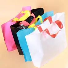 Изготовленные на заказ пластиковые хозяйственные сумки с ручками одежда упаковка подарочный пакет хозяйственные сумки(шт. 500 шт. логотип на заказ) 30* см 20 см+ см 8 см