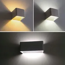 Indoor 5W/12W Surface Mounted Dimmable COB LED Wall Lamps Aluminum Decorate Wall Sconce bedroom LED Wall Light White/Black Shell led wall lamps wall mounted sconces modern wall sconce lustre iron painted white black wall light 5w outdoor and indoor lighting