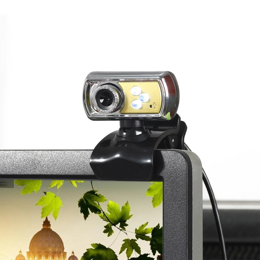 Buy Brand New HD 3 LED USB cam Camera With Mic & Night Vision cam For