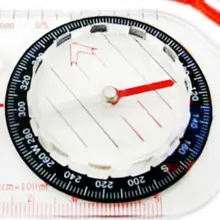 Прочная акриловая линейка компас ремешок водонепроницаемый Карманный размер Открытый Кемпинг туристическое снаряжение портативный аксессуар для выживания