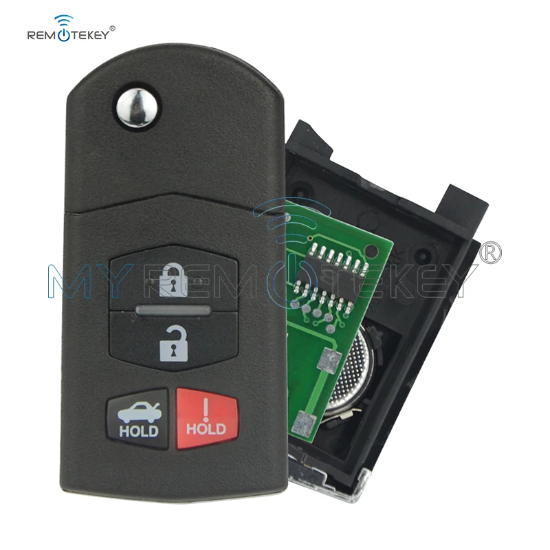 Remtekey BGBX1T478SKE12501 флип ключ с 4 кнопками 315 МГц для Mazda 3 6 MX-5 SPEED3 2010 2011 2012 без чипа