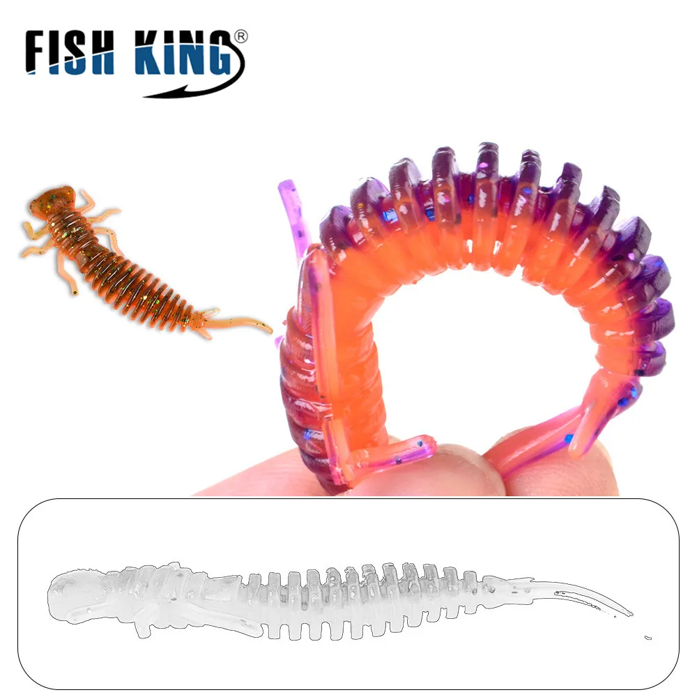 Larva Soft Lures 50mm 76mm 89mm Artificial Lures Fishing Worm Silicone Bass Pike Minnow Swimbait Jigging Plastic Baits