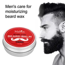 Men Organic Beard Conditioner Styling Moisturizing Effect Beard Balm Orange Moustache Hair Wax Professional Men Beard