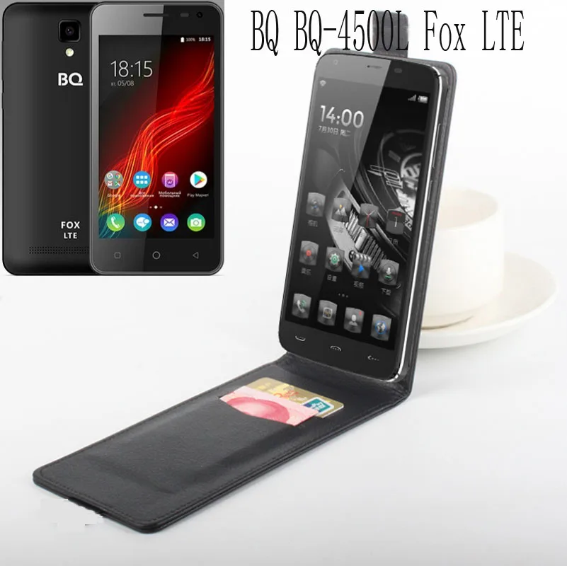 

NEW Up and Down Flip PU Leather mobile Phone Case with Card Slot Coque Fundas Cases for BQ BQ-4500L Fox LTE cover 4500L