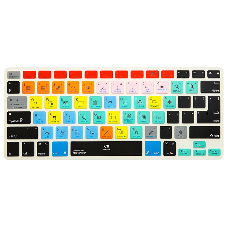 

A1278 Ableton Live Logic Pro X Avid Pro Tools Shortcut Keyboard Skin Cover For iMac,Macbook Pro Air 13 15 KC_A1278 Avid Media