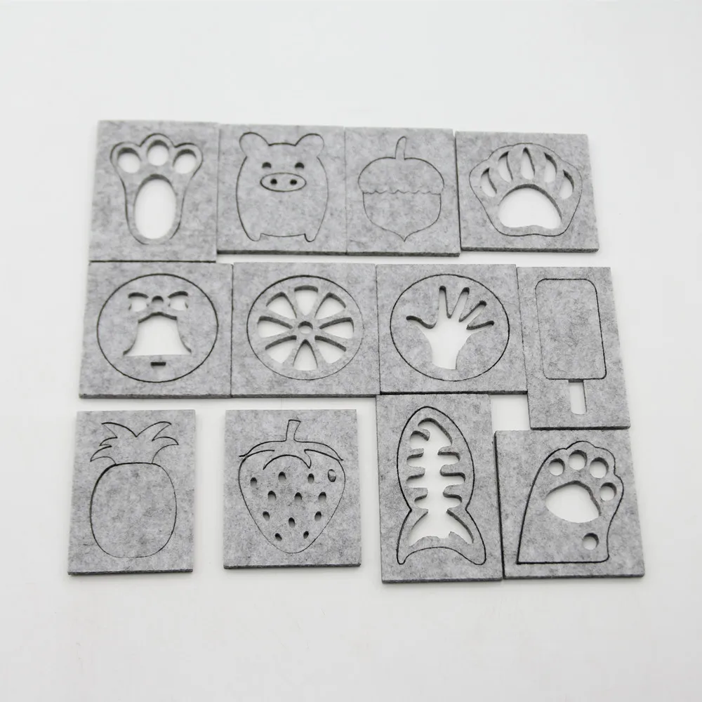 

Multiple style DIY Needle Felting Applique Felt Mold Craft Stencil Molds Sewing Accessories Starter Handcraft Woolen Felt Making