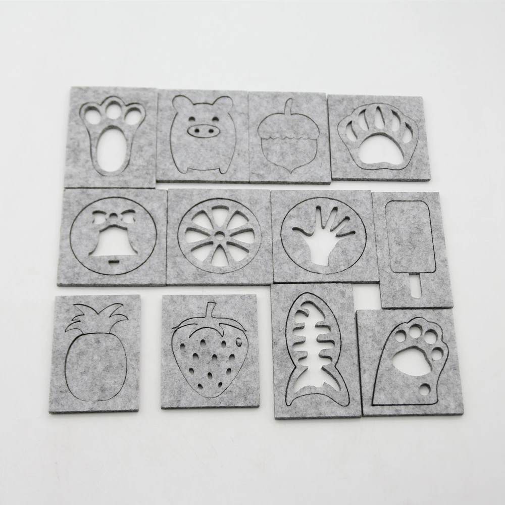 Multiple Style Diy Needle Felting Applique Felt Mold Craft Stencil