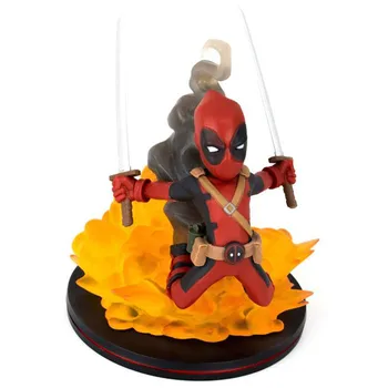 

Deadpool Mini Action Figure 1/10 scale painted figure Red Fire Scene Ver. Deadpool PVC figure Toy Brinquedos Anime 10CM