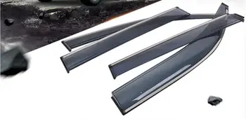 

CAR Rain Window Sun Visor Sunvisor Trim Exterior Windows Visor 4pcs For Toyota Land Cruiser Prado FJ 150 10 11 12 13 14 15.