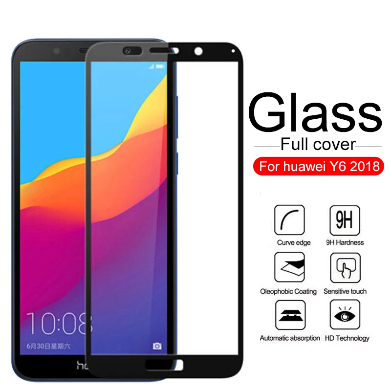 

Tempered Glass for Huawei Y6 Prime 2018 Case Screen Protector for huawei Y6 2018 ATU-L31 ATU-L42 Y6Prime Protective Glass Film