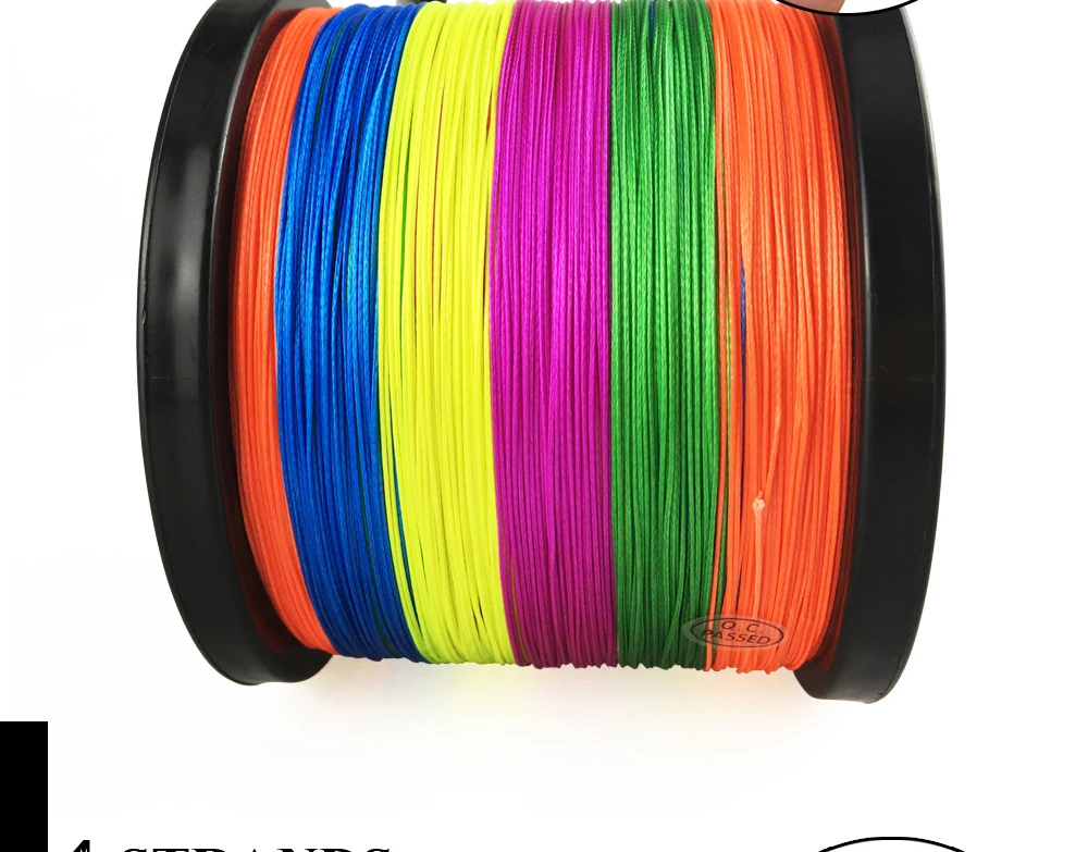 Linha de Pesca Linha de Pesca de Água Salgada do Mar Multicolor 8 Vertentes 300 m 500 m 1000 m pe Braid de Água Weave 100% Superpotência Jof 12 Multicolorido 8 vertentes 300 m 500 m