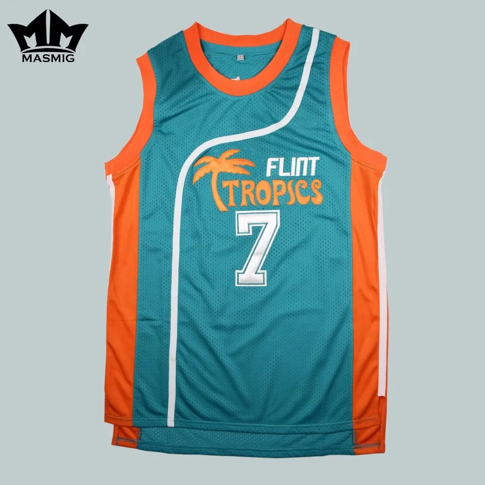 MOLPE Mens Downtown 69 Flint Tropics Basketball Jersey S-XXXL Green