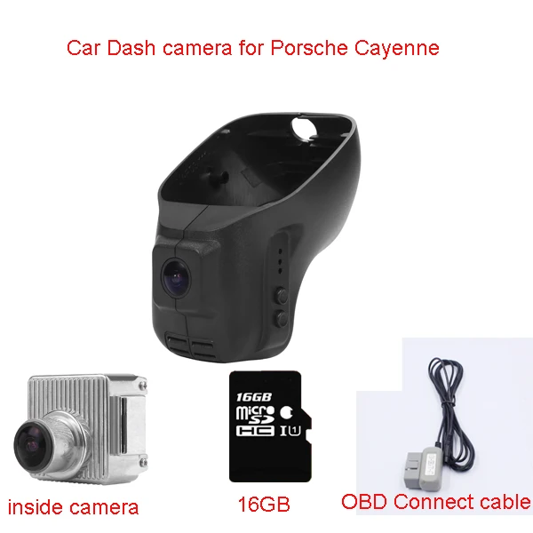 Новый Автомобильный видеорегистратор OBD HD для Porsche Cayenne (2006-2010) с Wi-Fi 16 ГБ/32 ГБ |