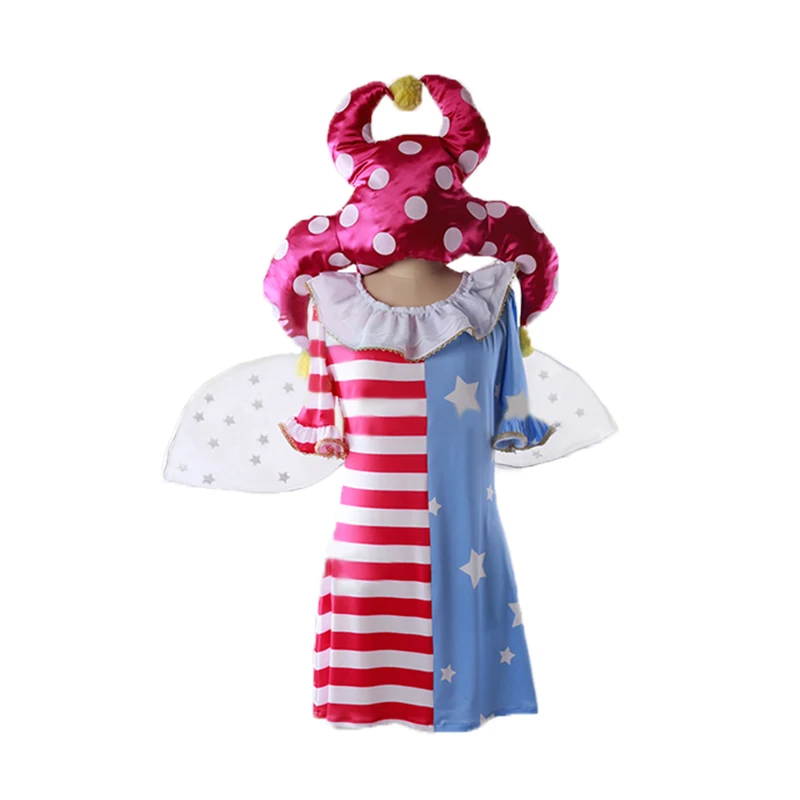 

Touhou project Legacy of Lunatic Kingdom Clownpiece cosplay costume with socks and hat