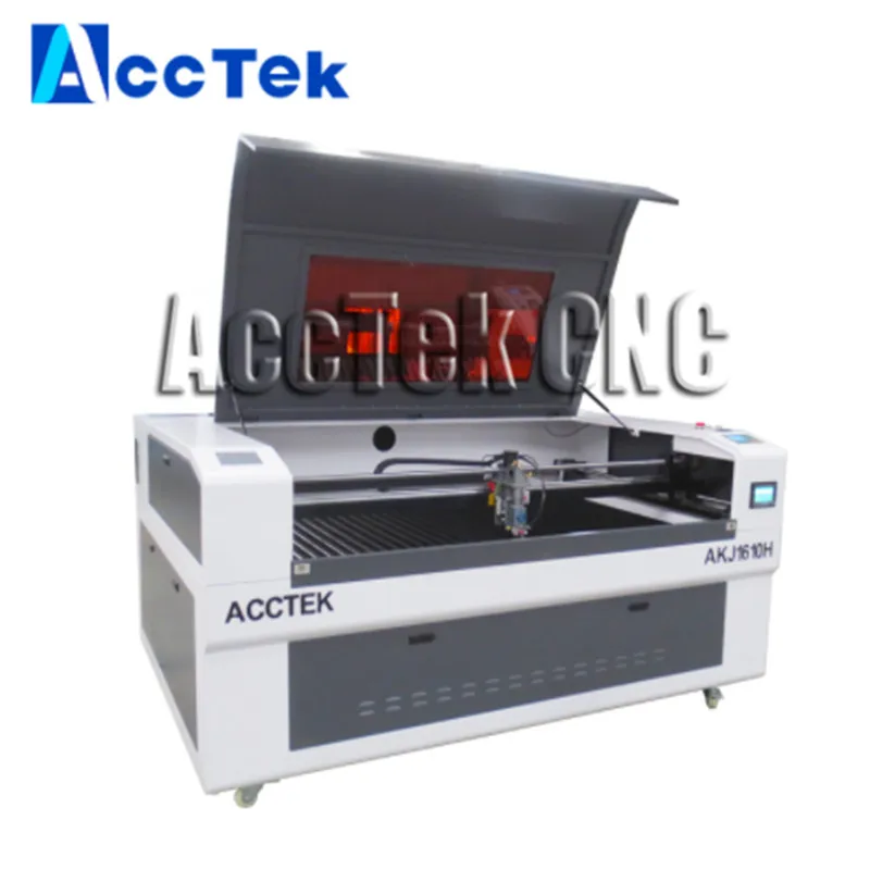 AccTek Китай 100 w 130 w 150 w ЧПУ для лазерной резки/co2 лазерной резки AKJ1610H с серводвигатель
