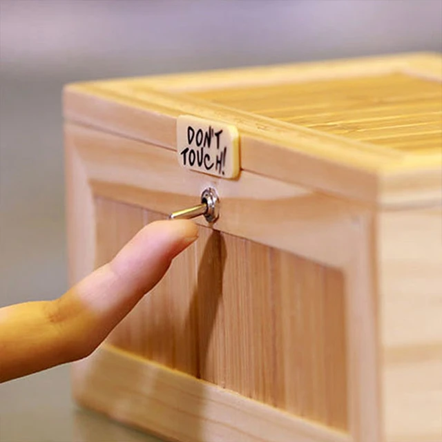 Tiger In A Box Wooden Electronic Box Cute Tiger Funny Toy Gift